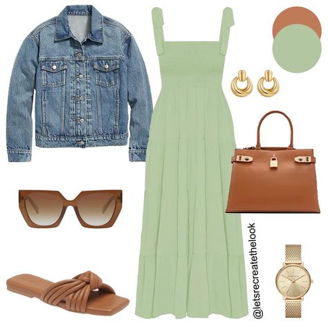 Mint Green Dress Outfit Casual, Mint Green And White Outfit, Seafoam Green Outfit, Mint Dress Outfit, Mint Green Dress Outfit, Seafoam Dress, Mint Outfit, Green Dress Outfit, Outfit Planner