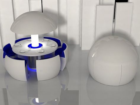 Space Saving Dining Room, Futuristic Furniture Design, Family Dining Table, Modular Table, Unique Dining Tables, Round Dining Table Modern, Futuristic Home, Creative Tables, Futuristic Furniture