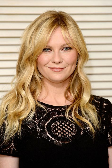 Kirsten Dunst Hair, Round Face Celebrities, 2018 Hairstyles, Ash Blond, Ann Wilson, Bangs For Round Face, Fringe Bangs, Round Face Shape, Super Hair