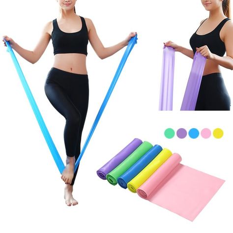 1.5m Fitness Band Yoga Pilates Stretch Resistance Band Exercise Training Elastic Exercise Fitness Rubber Gym Training Pilates Stretches, Fitness Band, Pilates Training, Strength Training Equipment, Resistance Band Exercises, Stretch Band, Stretch Bands, Yoga Stretches, Gym Yoga