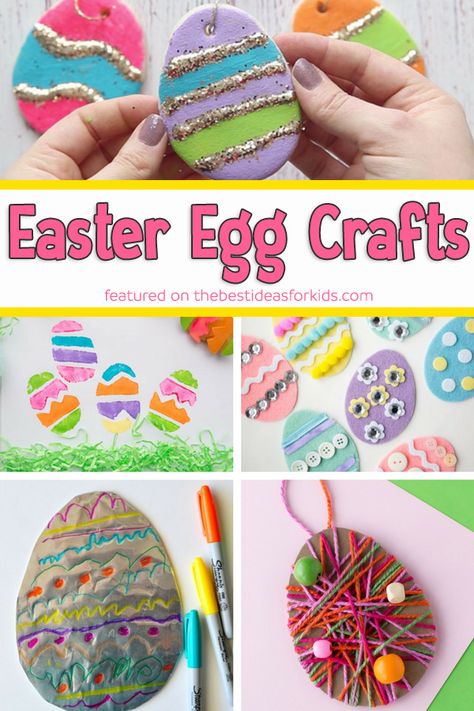 Easter Egg Crafts - so many fun ideas! Easter Egg Crafts for Kids | Easter Egg Crafts for Toddlers | Easter Egg Crafts for Preschoolers #bestideasforkids #easter #eastereggs #eastercrafts Easter Eggs Kids, Easter Basket Crafts, Fun Easter Crafts, Toddler Easter, Patrick Star, Easter Printables Free, Easy Easter Crafts, Easter Egg Crafts, Handprint Craft