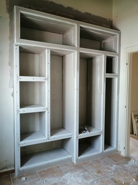 Concrete Closet, Tv Shelf Design, Toto Bidet, Arch Designs For Hall, Hotel Bedroom Design, Small House Blueprints, Wall Wardrobe Design, Casa Hobbit, Modern Bathroom Design Ideas