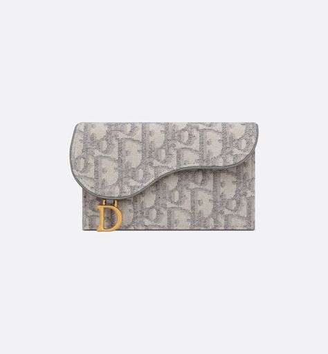 Saddle Cosmos Zipped Card Holder Gray Dior Oblique Jacquard | DIOR Dior Star, Blanket Poncho, Icon Shoes, Dior Oblique, Dior Book Tote, Christian Dior Couture, Wallet Pouch, Backpack Tote Bag, Daily Essentials