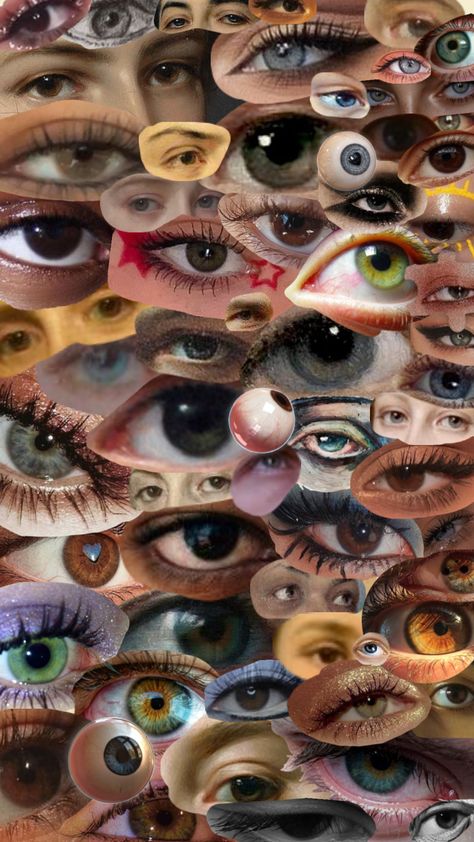 Eyes Creepy, Crown Aesthetic, All Eyes On Me, Collage Illustration, All Eyes, Art Portfolio, All About Eyes, Connect With People, Your Aesthetic