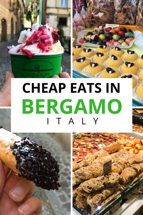 Bergamo Italy | Citta Alta Bergamo | Things to do in Bergamo | Things to do in Citta Alta Bergamo | Italy off the beaten path | Italy travel | What to Eat in Bergamo | Cheap Eats in Bergamo | Italian Food #Bergamo #BergamoItaly #BergamoDining Italy Bergamo, Italy Places, Visiting Italy, Bergamo Italy, Italy Holidays, Italy Travel Tips, Cheap Eats, Food Experiences, Visit Italy