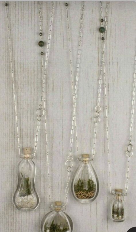 Tiny Shells, Terrarium Jewelry, Terrarium Necklace, Mini Glass Bottles, Mini Bottle, Miniature Bottles, Bottle Jewelry, Bottle Charms, Terraria