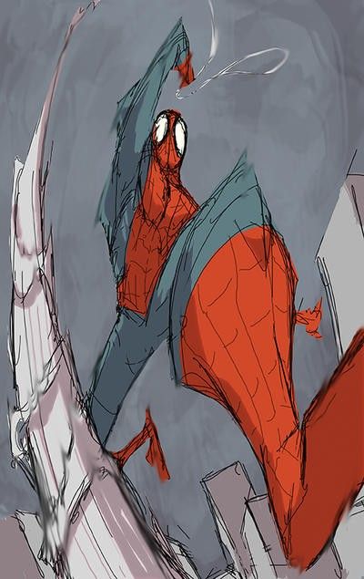 Spiderman Designs Ideas, Spiderman Swinging Poses Reference, Spiderman Swinging Poses, Energy Sketch, Spiderman Swinging, Spiderman Poses, Style Test, Spiderman Drawing, Spiderman Art Sketch