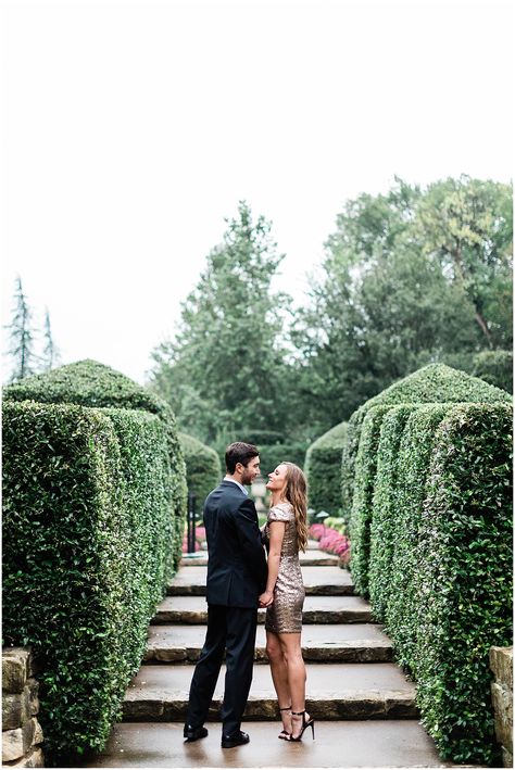 Hannah and Cortland | Engagement Session | Dallas Arboretum and Botanical Gardens – nateandgrace.com | Formal outfit Engagament Photos, Longwood Gardens Engagement, Dallas Engagement Photos, Atlanta Botanical Garden, Pavilion Wedding, Fun Engagement Photos, Dallas Arboretum, Romantic Engagement Photos, Engagement Pictures Poses