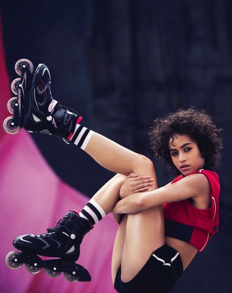 Vogue Russia May 2017 | wearesodroee Alanna Arrington, David Bellemere, Roller Blades, Roller Skaters, Anatomy Poses, Female Pose Reference, Human Reference, Body Reference Poses, Fashion Campaigns