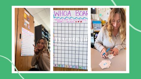 Whoa Board Classroom Management, Whoa Board, 100's Chart, Board Classroom, Author Spotlight, We Are Teachers, School Creative, Social Studies Teacher, Teacher Discounts