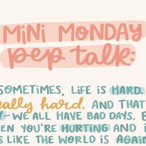 elizabeth 💛 on Instagram: "another monday, another pep talk!! ✌🏻 . . . . #mentalhealth #mentalhealthmatters #mentalhealthawareness #mentalhealthsupport #mentalhealthadvocate #mentalhealthadvocacy #eatingdisorderrecovery #eatingdisordersupport #eatingdisorderawareness #edrecovery #edrecovery #edrecoveryjourney #edsupport #peptalk" Mini Monday Pep Talk, Monday Pep Talk, Another Monday, Staff Morale, Mental Health Advocacy, Pep Talk, Mental Health Advocate, Mental Health Support, Pep Talks