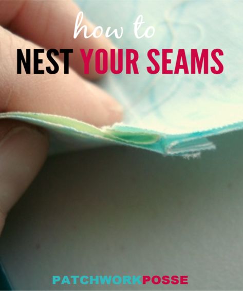 How To Nest Seams In Quilting, Nesting Seams In Quilting, Inexpensive Holiday Gifts, Beginner Quilting, Quilting 101, Beginner Quilt, Fabric Crafts Diy, Speed Bump, Quilt Patchwork