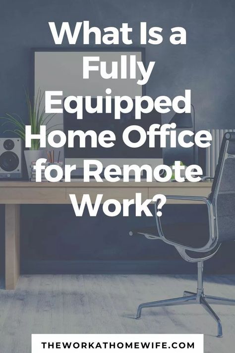 What is a fully equipped home office for remote work? Let's dive in and find out what you need and what you don't need. Read on to find out! Home Office For Remote Work, Home Motivation, Best Remote Jobs, Productive Home Office, Freelance Editing, Service Jobs, Working Remotely, Being Present, Freelance Business