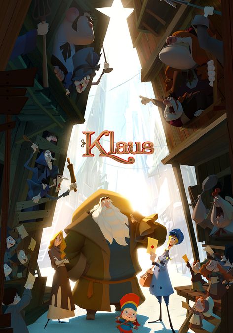 Klaus 2019, Klaus Movie, Tam Film, Best Christmas Movies, Rashida Jones, Tv Series Online, Dark Phoenix, Animated Christmas, Movies 2019