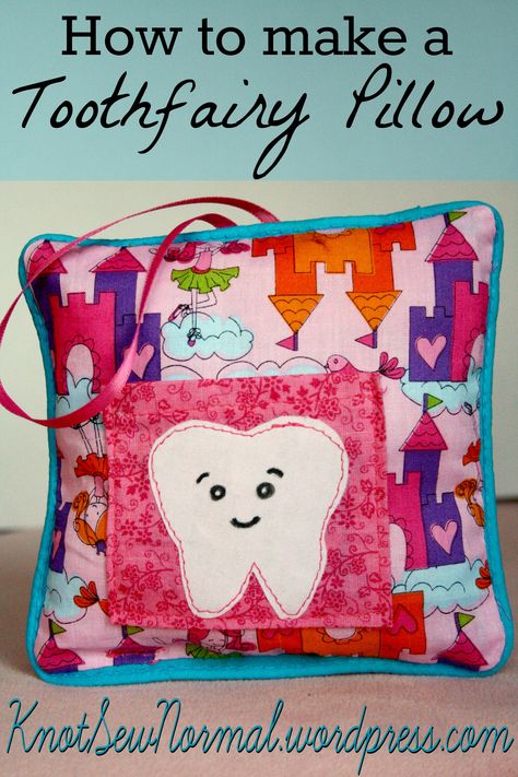 Tooth Fairy Pillow Diy, Tooth Fairy Pillow Pattern, Loose Teeth, Tooth Fairy Pillows, Tooth Fairy Bag, Diy Tooth Fairy, Tooth Pillow, Diy Teething, Loose Tooth