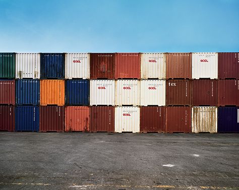 EDWARD BURTYNSKY | GALERIE SPRINGER BERLIN Container Aesthetic, Yard Storage, Logistics Design, Black Background Images, Shipping Containers, Story Inspiration, Shipping Container, Basel, The Simpsons