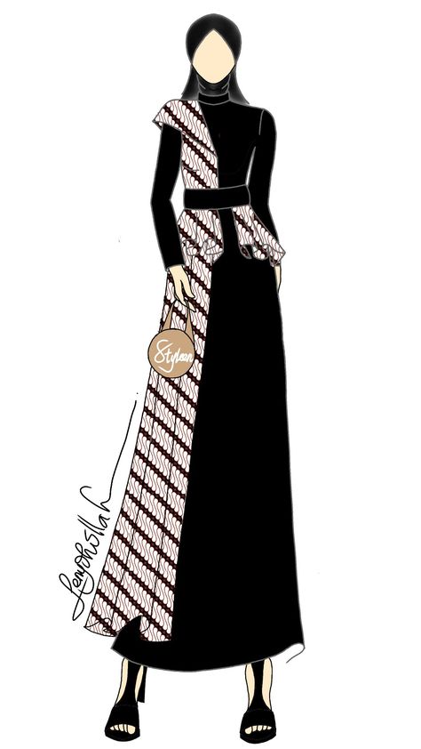 #design#busana#art#casual#designbusana#artfashion#fashiondesign#illustration#fashionillustration#elegantdress Batik Dress Modern Simple, Dress Batik Modern Fashion Style, Batik Modern Fashion Style, Busana Casual, Dress Batik Modern, Batik Dress Modern, Batik Kombinasi, Fashion Sketches Dresses, Dress Muslim