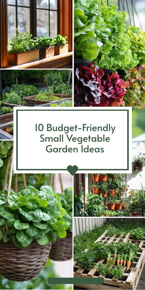 Want to grow your own veggies without spending a fortune? These budget-friendly small vegetable garden ideas use affordable and recycled materials to help you set up a lush garden in tight spaces. Save money while enjoying homegrown produce! #SmallVegetableGardenIdeas #BudgetGardening #UpcycleGarden Small Veggie Garden Ideas, Vertical Vegetable Garden Design, Small Vegetable Garden Ideas, Vege Garden Ideas, Budget Gardening, Veggie Garden Layout, Small Vegetable Garden, Garden Ideas For Small Spaces, Gardening On A Budget