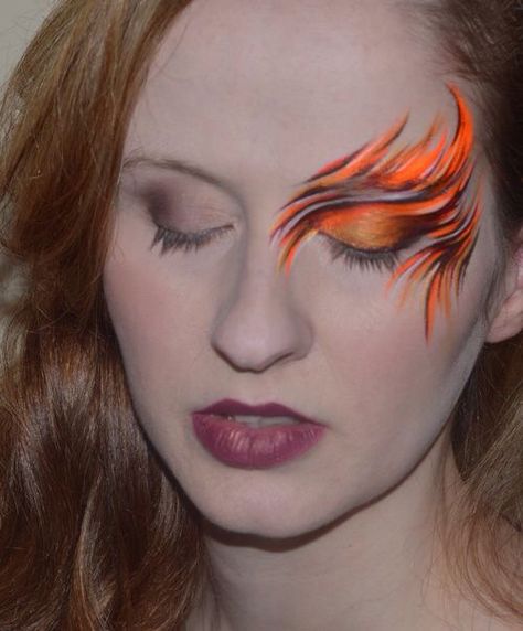 Makeup Carnaval, Eye Face Painting, Fire Makeup, Festival Face Paint, Adult Face Painting, Make Carnaval, Festival Face, Face Paint Makeup, Body Suit Tattoo