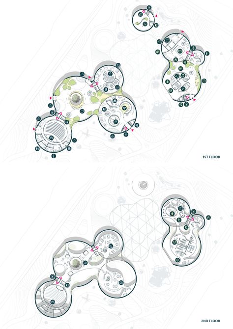 Gallery of Atrium Architects Design New Learning Commons for World's Largest Permafrost City - 2 Circle Plan, Circle Architecture, Atmosphere Architecture, Site Development Plan, Atrium Design, Circular Buildings, Conceptual Drawing, Eco Architecture, Geometric Design Art