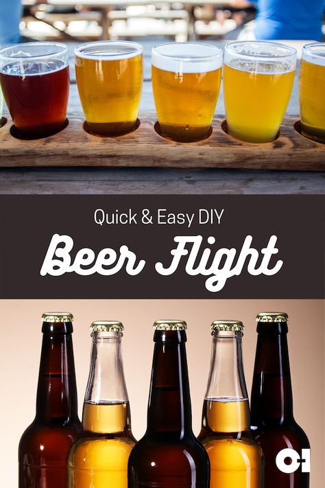 Diy Drink Flights, Beer Flight Ideas, Diy Whiskey Flight Board, Beer Flights Boards, Beer Drinking Girl, Beer Flight Tray, Beer Flight, Diy Beer, Tasting Party