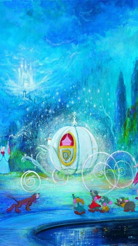 Disney Phone Wallpapers, Cinderella Background, Wallpaper Disney Princess, Iphone Background Disney, Iphone Wallpaper Disney, Cinderella Wallpaper, Cinderella Art, Iphone Blue, Christmas Wallpaper Backgrounds