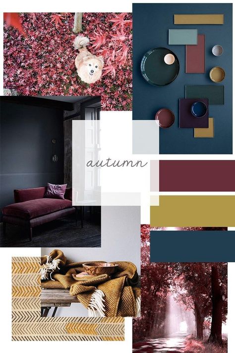 autumn moodboard, fall colours, ochre burgundy blue moodboard, ITALIANBARK interior design blog Burgundy Living Room, Interior Design Blogs, Autumn Interior, Retro House, Bedroom Redesign, Italian Interior Design, Italian Interior, Design Blogs, Production Design