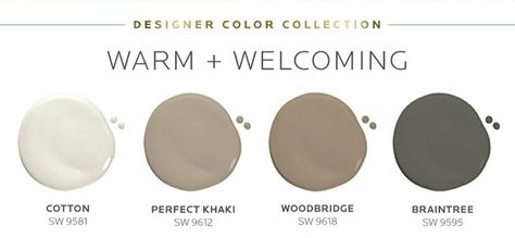 Paint Colors By Sherwin Williams Sherwin Williams Woodbridge, Trim Paint Color, Paint Color Palettes, Painting Trim, Wood Bridge, Color Collection, Sherwin Williams, Color Me, Interior And Exterior