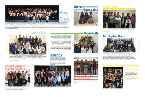 John Champe High School, Aldie, VA Yearbook Spreads Clubs, Yearbook Staff Page Ideas, Yearbook Staff Page, Yearbook Layout Ideas, Yearbook Inspiration, Yearbook Staff, Yearbook Spreads, Yearbook Layouts, Page Ideas