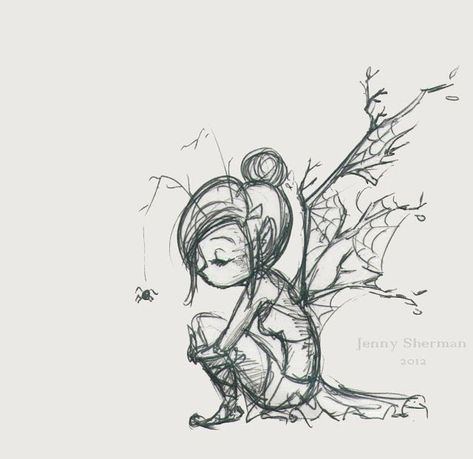 Fairy Sketch, Filmy Vintage, Fairy Tattoo Designs, Fairy Drawings, Fantasy Drawings, Fairy Artwork, Fairy Tattoo, Fairy Art, A Drawing