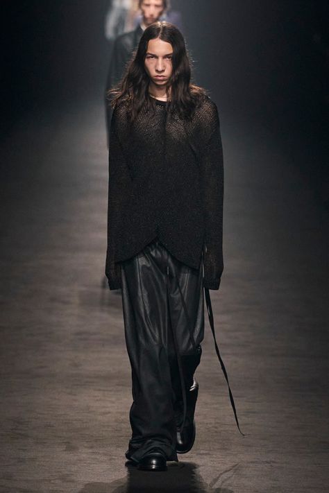 Blue Sheer Dress, Mood Board Fashion, Ann Demeulemeester, Runway Models, Spring 2024, New Wardrobe, Paris Fashion, Paris Fashion Week, Fashion News