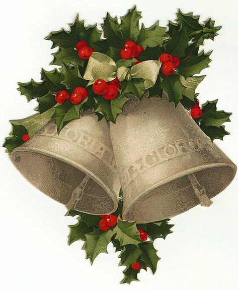 Christmas Bells | - Vintage Card - many thanks to the origin… | Flickr Free Vintage Christmas Images, Christmas Stocking Images, Christmas Clipart Free, Christmas Pictures Vintage, Christmas Photo Album, Vintage Christmas Stockings, Christmas Ephemera, Vintage Christmas Images, Holiday Clipart