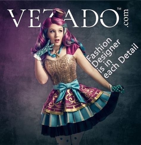 STYLE BY DESIGNER #Vezado #RockyStar #MrAjayKumarOfficial #RanaGill #Rao #NiveditaSabooCouture  #FashionWeek #LatestCollection #LFWM #Trendy Mad Hatter Ever After High, Teacup Costume, Ever After High Cosplay, Maddie Hatter, Madeline Hatter, Hatter Costume, Wonderland Costumes, Rabbit Doll, Epic Cosplay