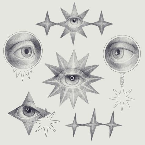 Parker Parrella | 8 days of eyes // what my tattoo flash could look like if I tattooed The final of the three pages! For the past two months the idea of… | Instagram 8 Days, Flash Tattoo, Flash, I Tattoo, Floating, The Past, Tattoos, Instagram, Art