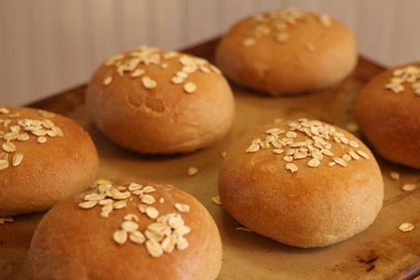 Whole Wheat Hamburger Bun Recipe, Whole Wheat Hamburger Buns, The Prairie Homestead, Hamburger Bun Recipe, Homemade Hamburger Buns, Prairie Homestead, Side Salads, Homemade Buns, Ezekiel Bread