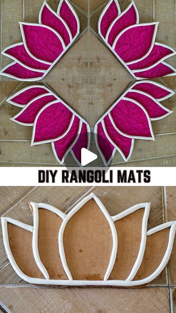 Cardboard Rangoli Designs, Easy Diy Crafts For Home Decor, Janmastami Decorations, Eco Friendly Decorations, Diy Rangoli, Cardboard Decor, Exacto Knife, Bridal Braids, Diwali Diy