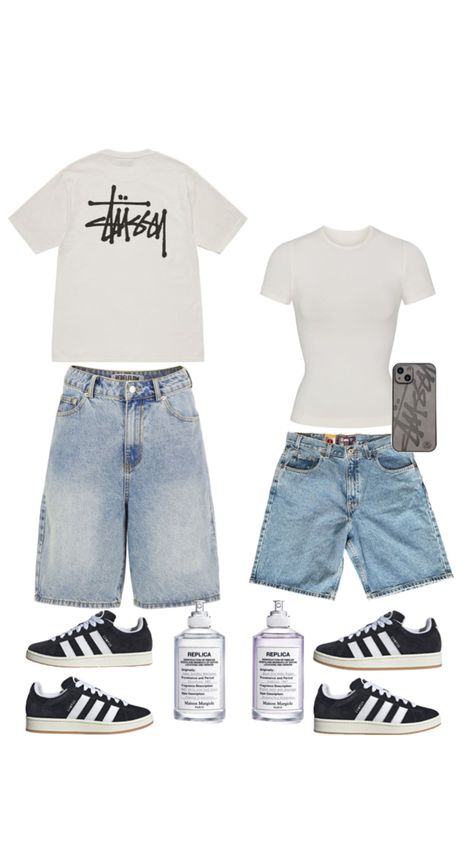 Summer Outfit Vintage, Street Style Outfits Casual, Couple Matching Outfits, Cute Couple Outfits, Outfit Vintage, Outfit Inspo Casual, Matching Couple Outfits, Swaggy Outfits, Cute Everyday Outfits