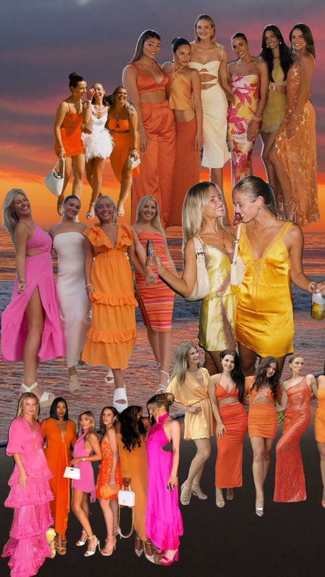 #myfirstshuffle Tequila Sunrise, Tequila, Your Aesthetic, The Beach, Energy, Orange, Pink, Dresses