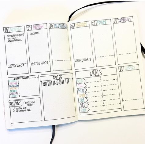 Bullet journal weekly                                                                                                                                                      More Bullet Journal Daily, Minimalist Bullet Journal, Bullet Journal Weekly Layout, How To Bullet Journal, Bullet Journal Page, Bullet Journel, Bullet Journal Weekly, Journal Weekly, To Do Planner