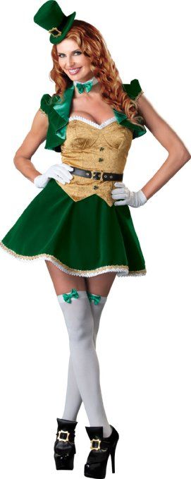 Amazon.com: InCharacter Costumes, LLC Lucky Lass Dress: Clothing Toddler Boy Costumes, St Pattys Day Outfit, Leprechaun Costume, Authentic Costumes, St Patrick's Day Costumes, St Patrick's Day Outfit, Lucky Ladies, Day Outfits, Up Costumes