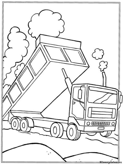 Truck Drawing Easy, Transportation Coloring Pages, Truck Drawing, Tractor Coloring Pages, Easter Coloring Sheets, Transportation For Kids, Preschool Coloring Pages, Transportation Theme, Truck Coloring Pages