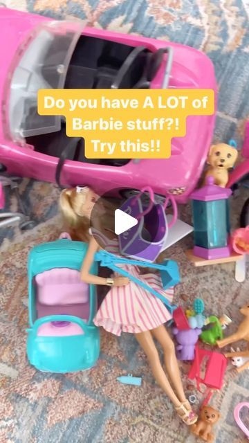 Home Organizing | Nashville, TN on Instagram: "This week we are sharing all things…TOY ORGANIZATION! 🚂🏀🚕🪀🥏🪁 If you are anything like us, you just got inundated with a ton of new toys + need some help with storing them all! ⠀ Yesterday was @lego sets, today is @barbie organization! ⠀ We love using these divided, lidded bins to store all the small Barbie accessories and the multipurpose bins to hold clothes + larger accessories!! And we are ALWAYS fans of a cube system! 🎀 ⠀ Comment BARBIE for the link to shop! ⠀ #organizing #toyorganization #barbie #homeorganizing #momlife #organizingideas #targetfinds #thetidyhomenashville" Barbie Storage Ikea, Barbie Furniture Storage Ideas, Barbie Doll Accessories Storage Ideas, Barbie Dream House Storage Ideas, Diy Barbie Organization, Storing Barbies, Diy Storage For Toys, Best Barbie Storage Ideas, Barbie House Organization Ideas