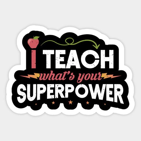 Superhero Teacher, Preschool Teacher Gifts, Super Teacher, School Wear, Teacher Stickers, Retro Comic, Cricut Craft Room, Preschool Teacher, Kindergarten Teachers