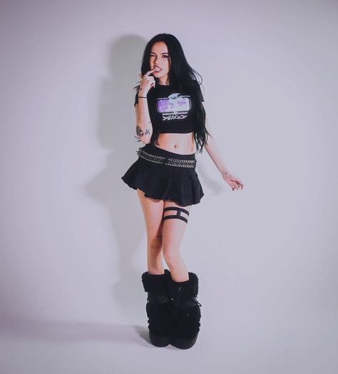 Maggie Lindemann Outfits, Margaret Elizabeth, Black Skirt Outfits, Punk Princess, Maggie Lindemann, Cute Lazy Outfits, Lazy Outfits, Bratz Doll, Style Icon