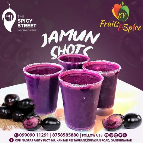 The Spicy Street on X: "Life is short . Have some shots 😉😅 . . #TheSpicyStreet #kudasan #Gandhinagar #Ahmedabad #jamun #fruits #jamunshots #foodie #fruit #healthy #summerfruits #foodporn #foodblogger #strawberry #fruitphotography #instafood #food #healthyfood #foodphotography #vacation #summer #yummy https://t.co/6xTOtgTdxP" / X Jamun Shots, Fruit Photography, Summer Fruit, Ahmedabad, Life Is Short, Food Blogger, Food Photography, Life Is, Healthy Recipes