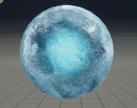 Paragon Material Breakdowns and Tutorials - Real Time VFX Ice Blender, Ice Breaking, Vfx Artist, Ice Magic, Sphere Ice, Ice Ball, Fantasy Props, Blender Tutorial, Gold Mine