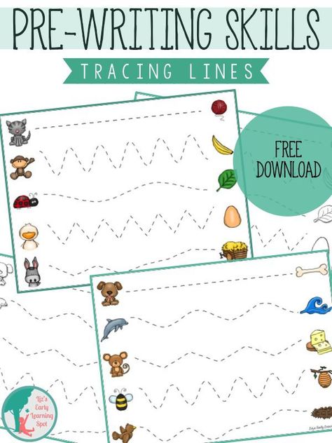 Get your little ones strengthening their hands for writing with these free downloads! Prewriting Skills, Tracing Sheets, Pre Writing Activities, Preschool Fine Motor, Preschool Writing, Kindergarten Writing, Preschool Lessons, Writing Worksheets, Pre Writing