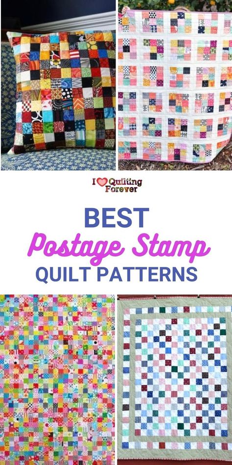 We have gathered Postage Stamp Quilt Pattern different versions. Click our link to know more. 400+ Free Quilt Patterns for Beginner & Expert. All Quilters can get inspired! Stamp Quilt Patterns, Beginner Quilt Patterns Free, Stamp Quilt, Free Quilt Tutorials, Postage Stamp Design, Postage Stamp Quilt, Baby Patchwork Quilt, Jelly Roll Quilt Patterns, Scrappy Quilt Patterns