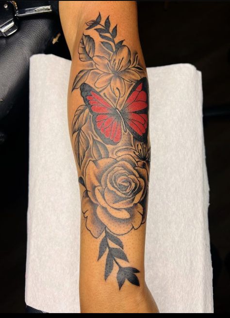 Sleeve Tattoos Arm, Hand Tattoos Sleeve, Female Hand Tattoo, Tattoo Ideas Female Hand, Tattoos Arm Sleeve, Arm Tattoos Black, Memorial Tattoo Ideas, Cute Thigh Tattoos, Arm Sleeve Tattoos For Women