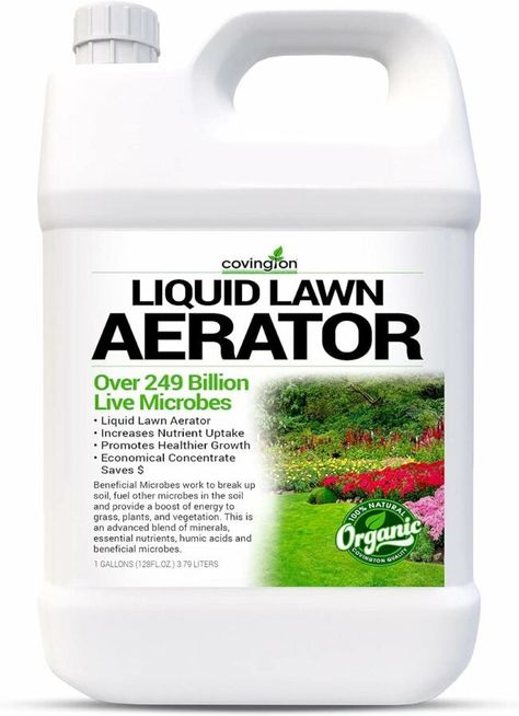 Does Liquid Lawn Aerator Actually Work? - Bob Vila Lawn Grass Types, Soil Conditioner, Aerate Lawn, Types Of Grass, Humic Acid, Clay Soil, Liquid Fertilizer, Soil Improvement, Soil Health